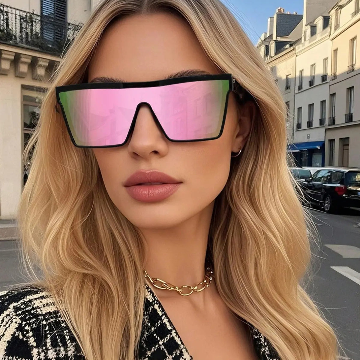 6pc Trendy Flat Top Sunglasses Set