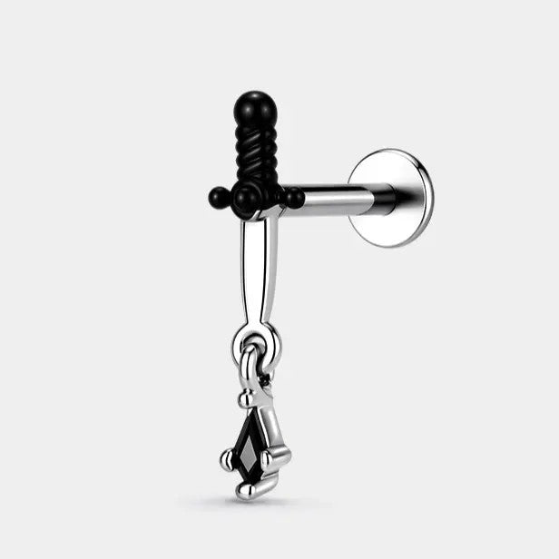 Dainty Sword Dagger Stud Earring