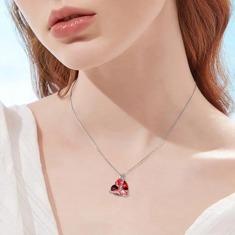 S925 Romantic Green Heart Necklace