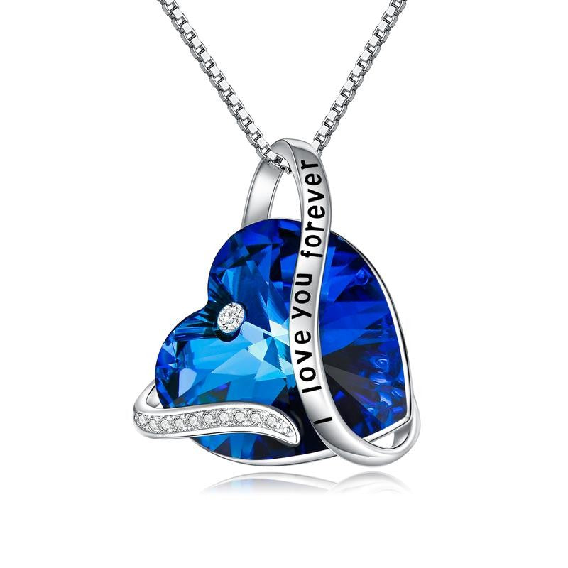 S925 Romantic Green Heart Necklace