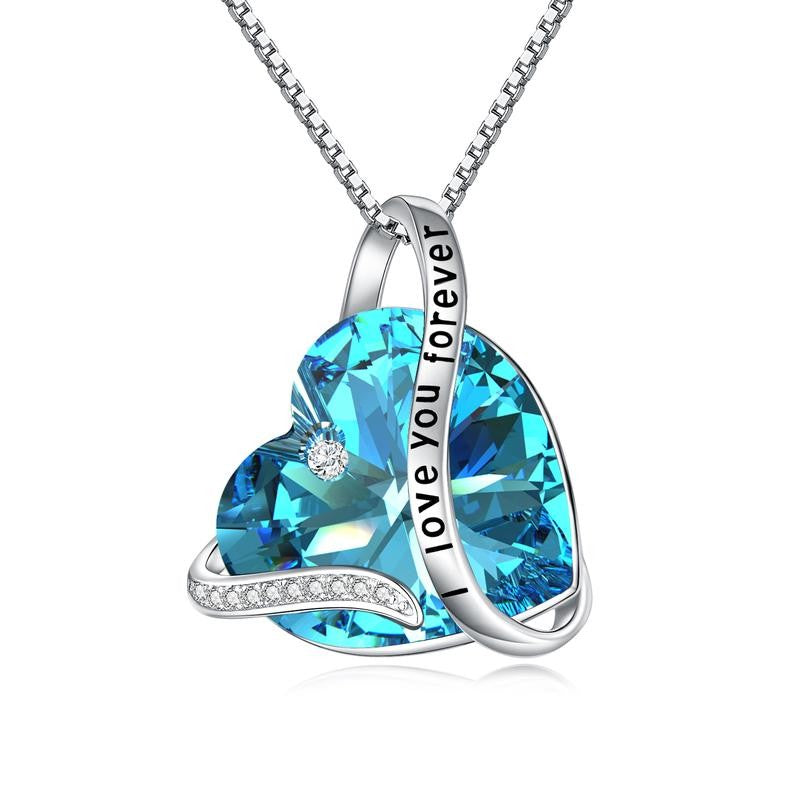 S925 Romantic Green Heart Necklace