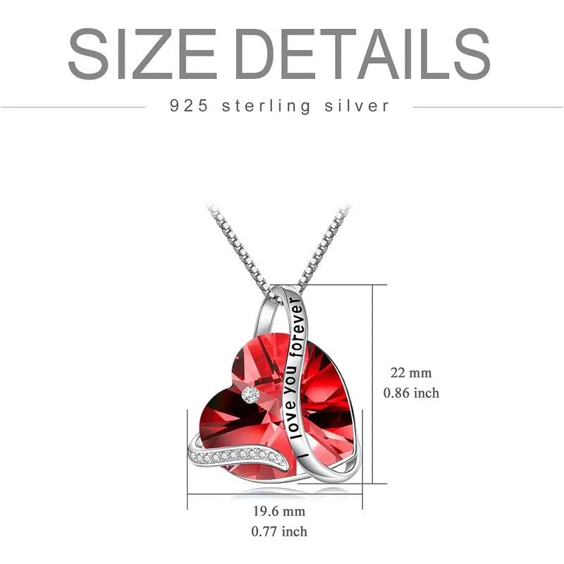 S925 Romantic Green Heart Necklace