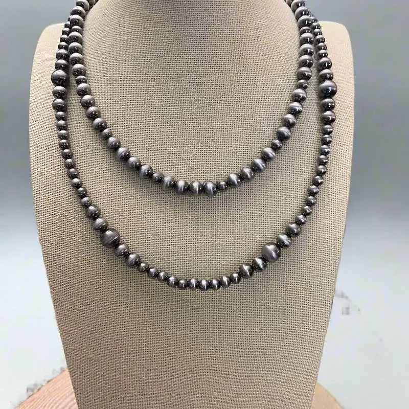 Classy Graduated Faux Pearl Necklace Set