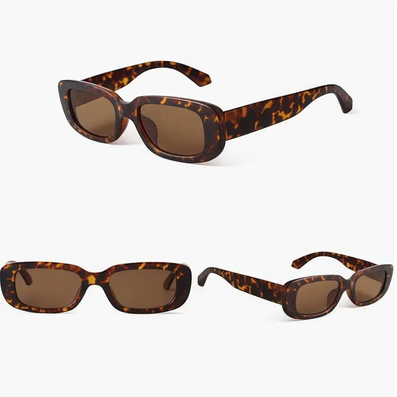 2pc Classy Rectangular Sunglasses Set