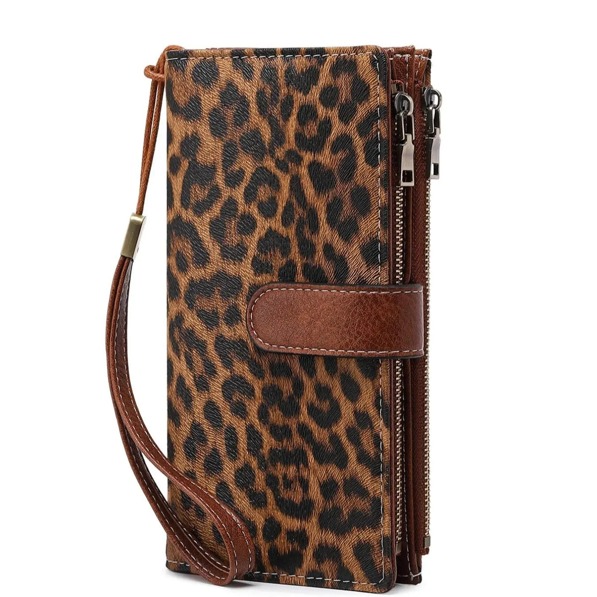 Classy Leopard Print Zipper Wallet