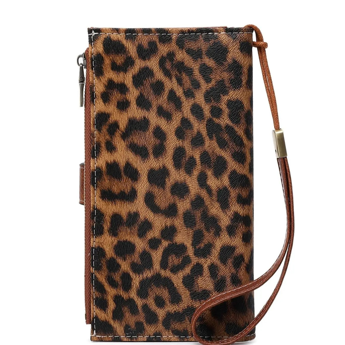 Classy Leopard Print Zipper Wallet