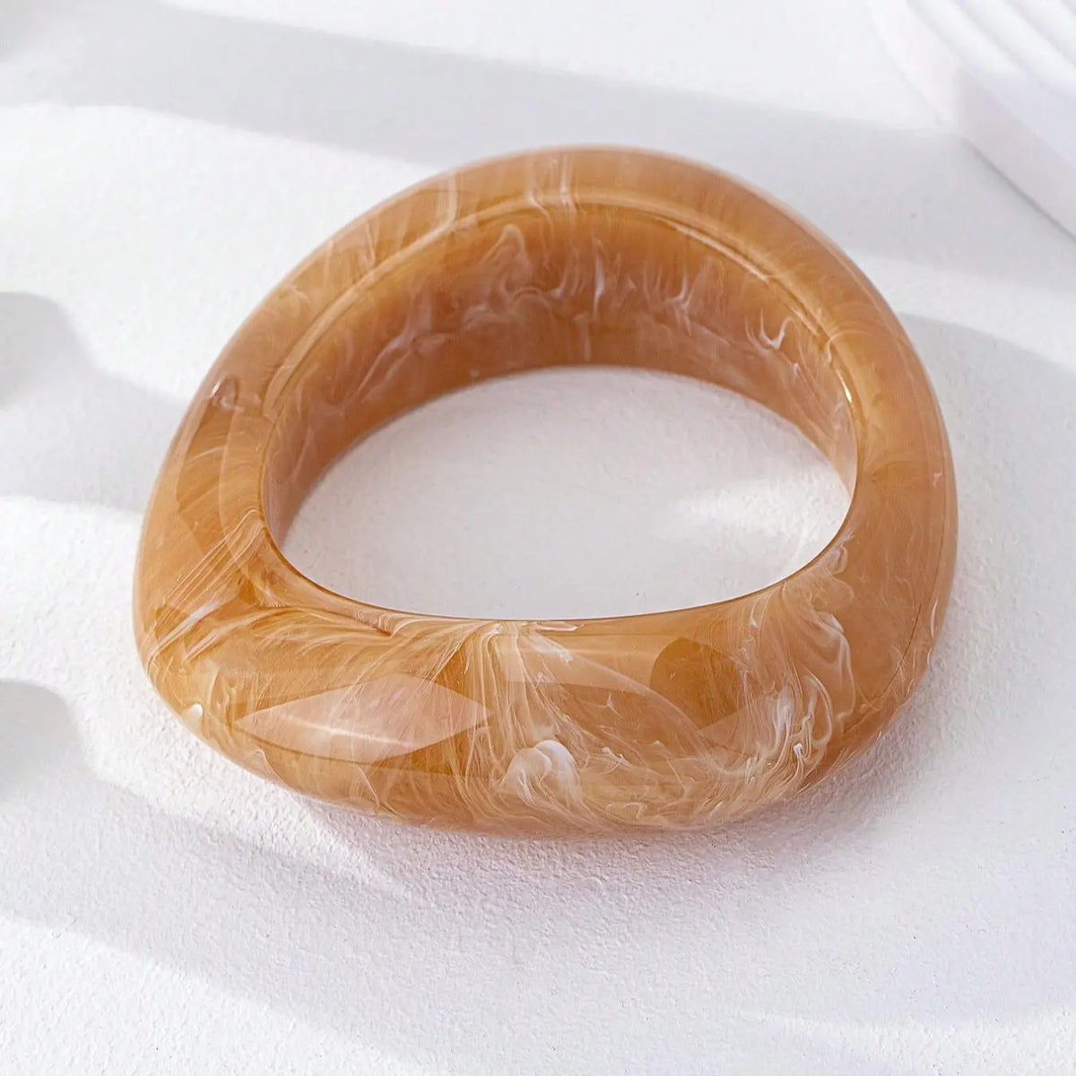 6pc Classy Multi-Tone Resin Bangle Set