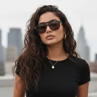 5pc Classy Retro Aviator Sunglasses Set