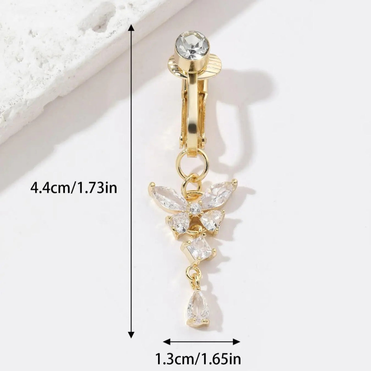 Dainty Butterfly Belly Button Ring