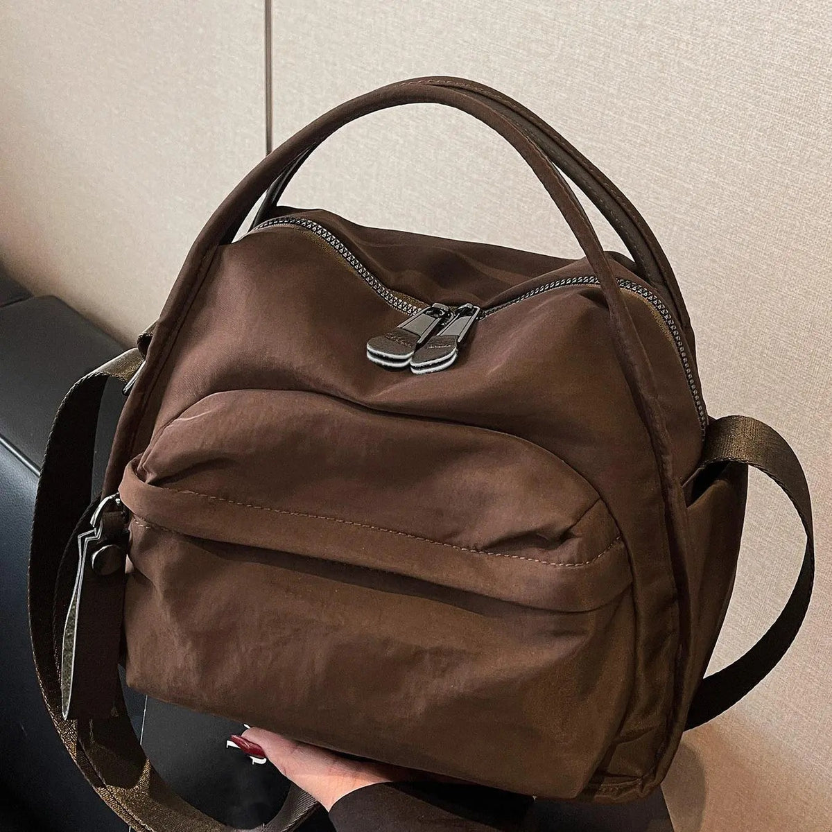 Elegant Minimalist Nylon Crossbody Bag