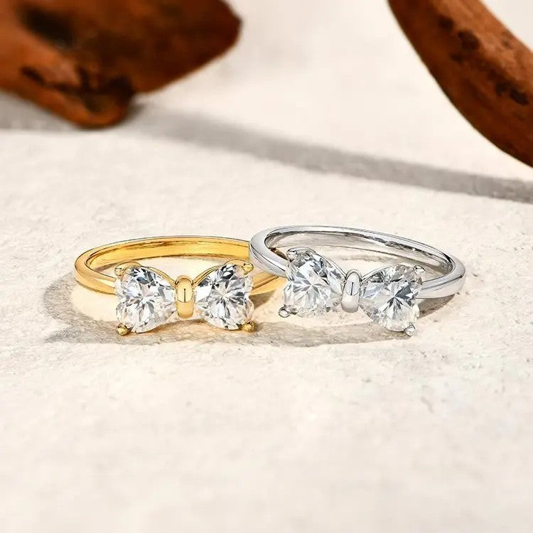 S925 Romantic Heart Moissanite Ring