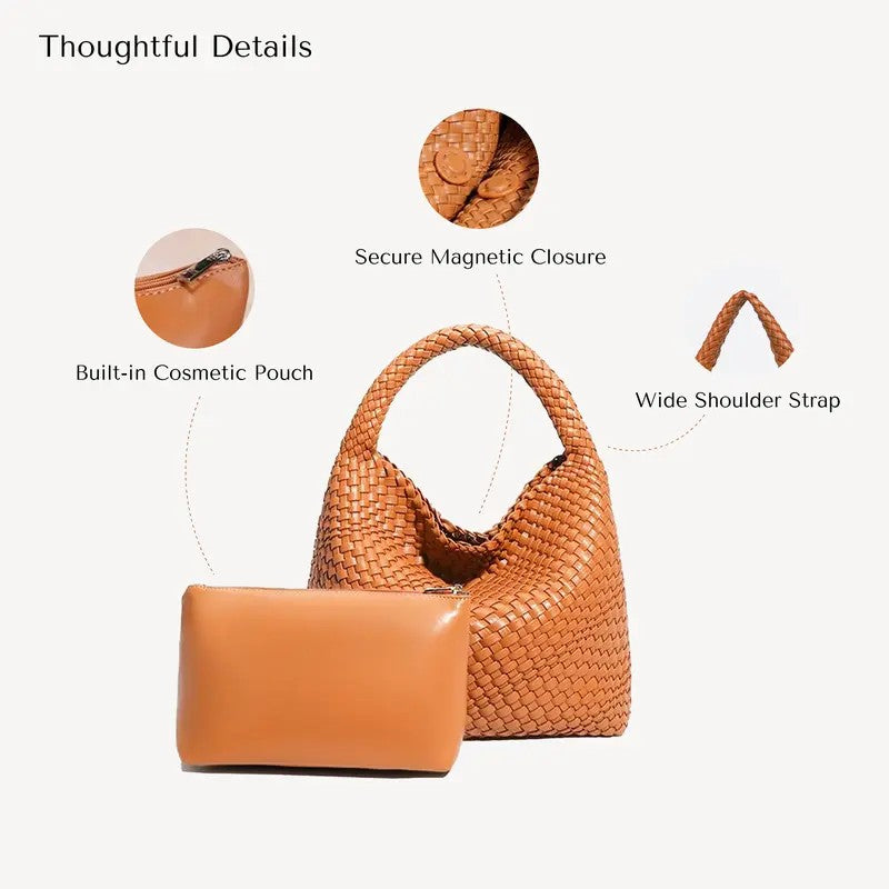 Classy Woven Hobo Bag