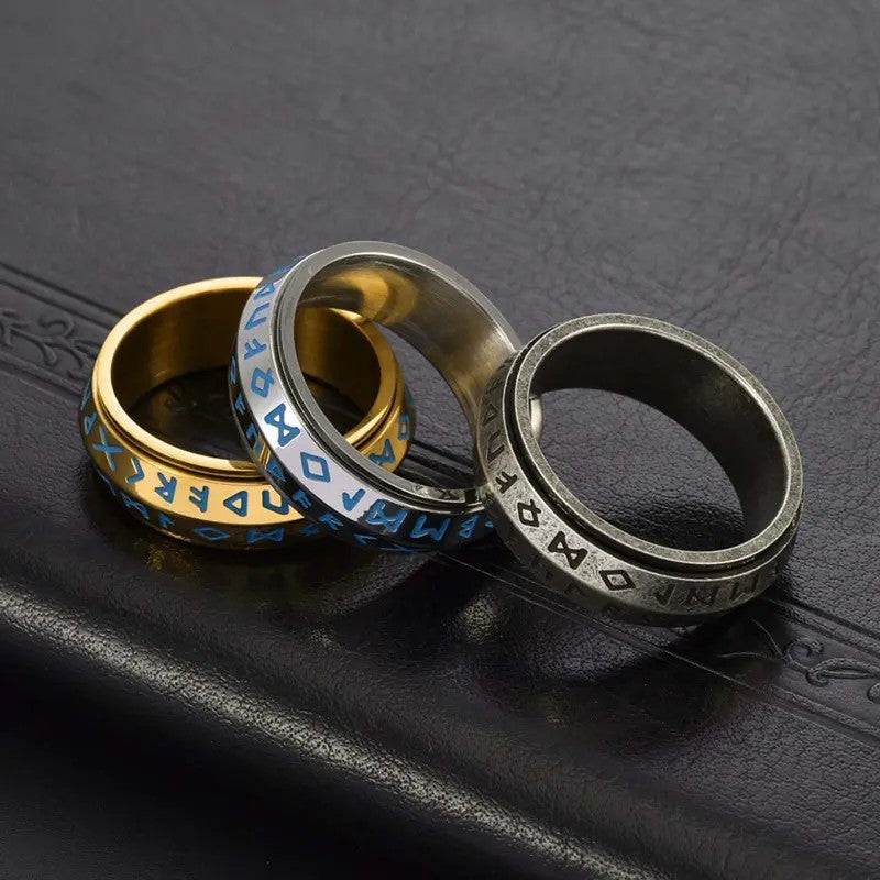Classy Rune Spinner Ring