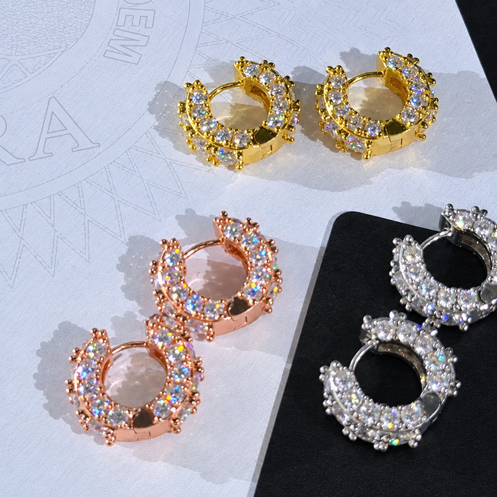 Classy Square Cut Hoop Earrings