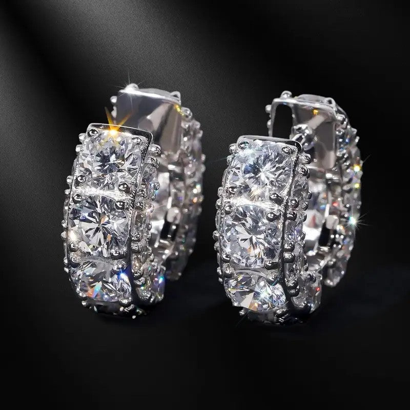 Classy Square Cut Hoop Earrings