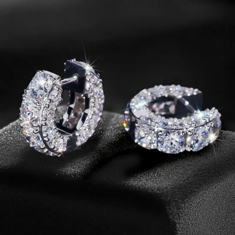 Classy Square Cut Hoop Earrings