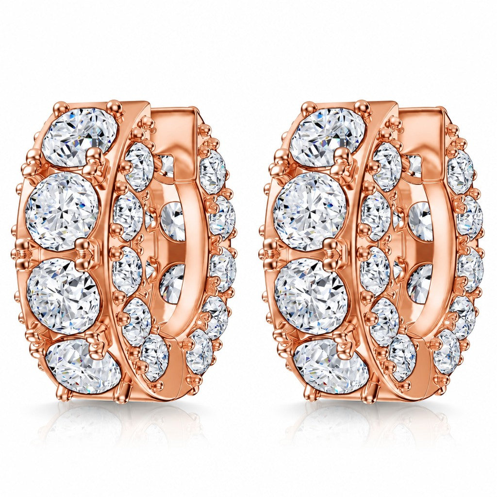 Classy Square Cut Hoop Earrings