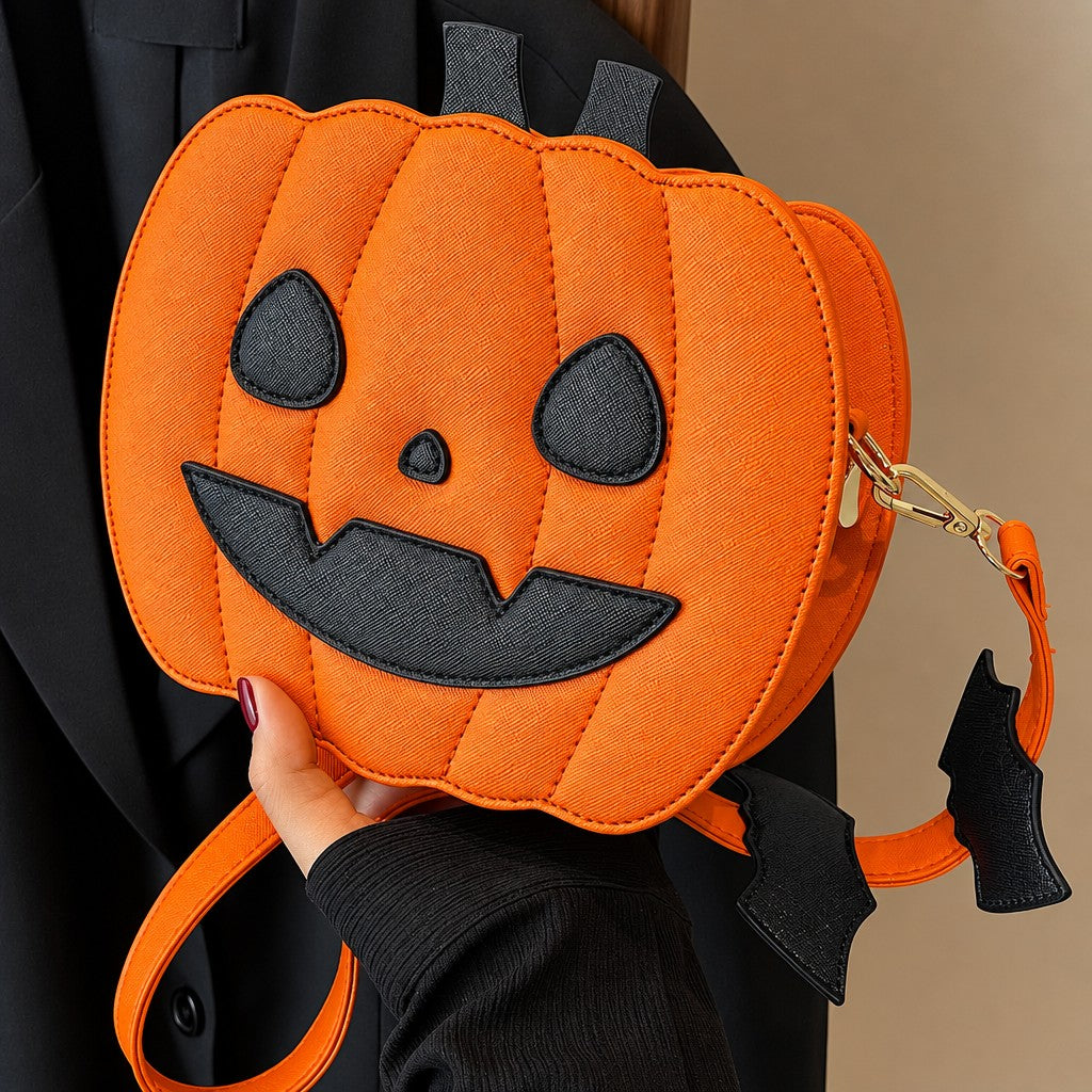 Playful Pumpkin Crossbody Bag