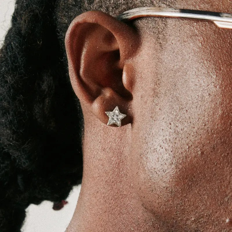 Dainty Star CZ Stud Earrings