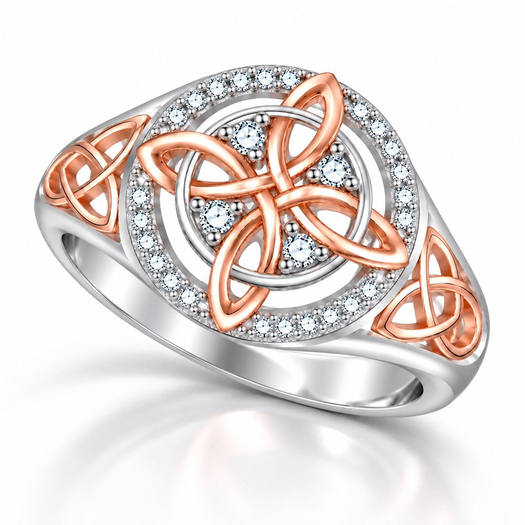 S925 Elegant Celtic Knot Ring