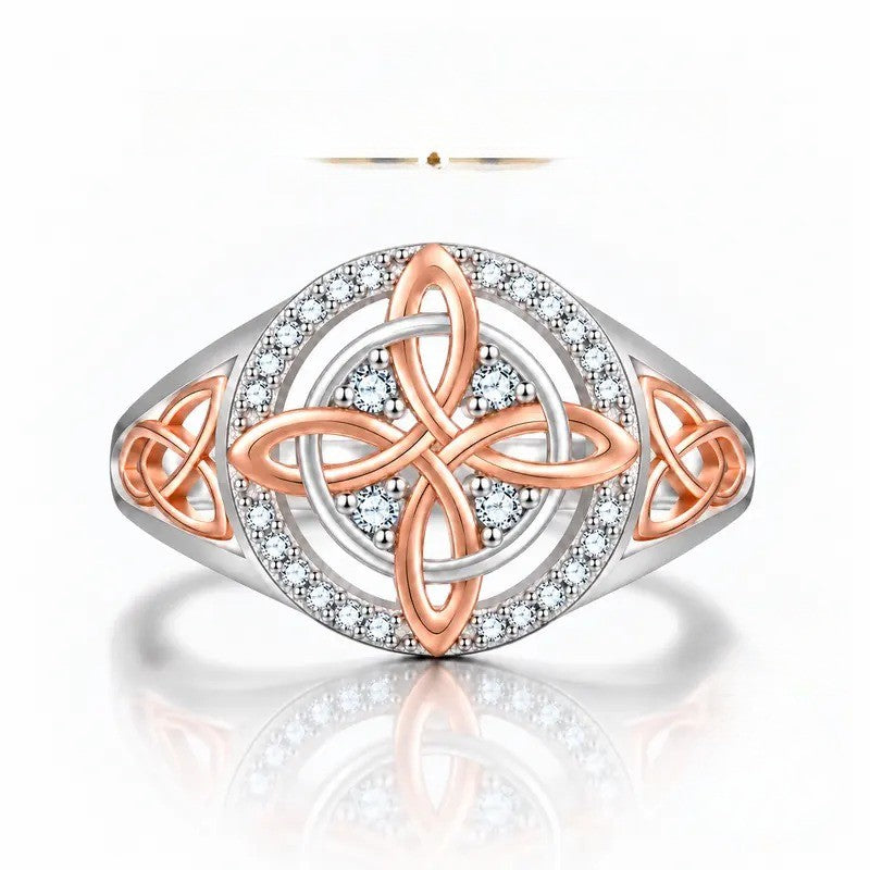 S925 Elegant Celtic Knot Ring