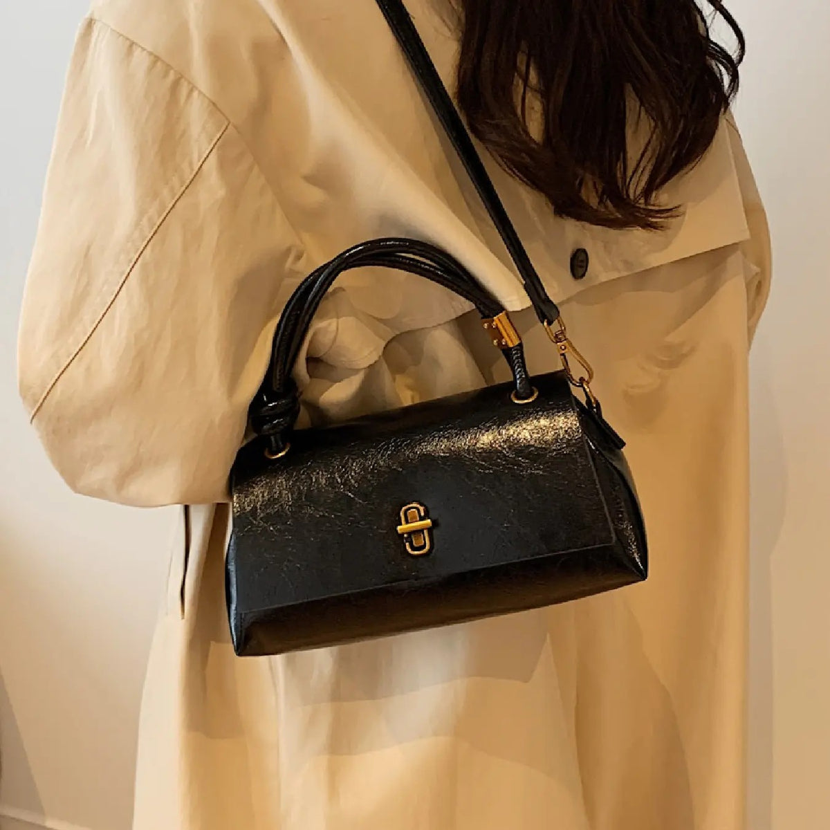 Elegant Vintage Mini Satchel Bag