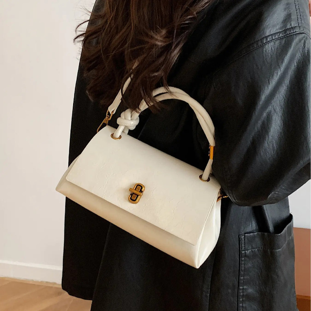 Elegant Vintage Mini Satchel Bag