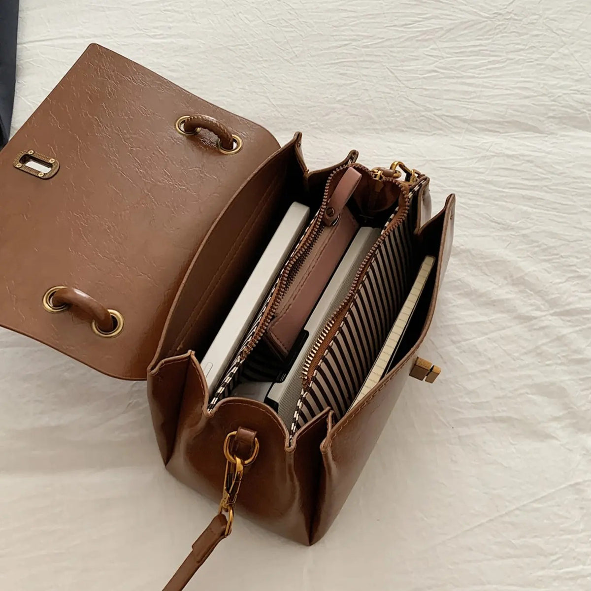 Elegant Vintage Mini Satchel Bag