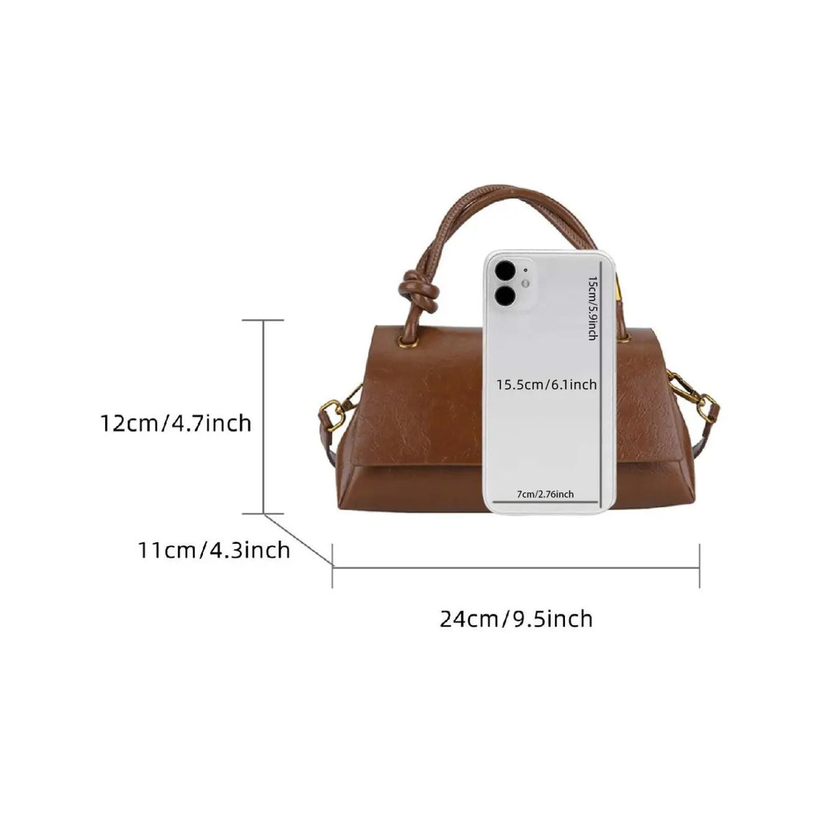Elegant Vintage Mini Satchel Bag