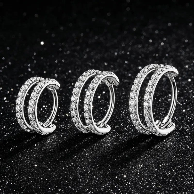 Dainty Double Hoop Nose Ring