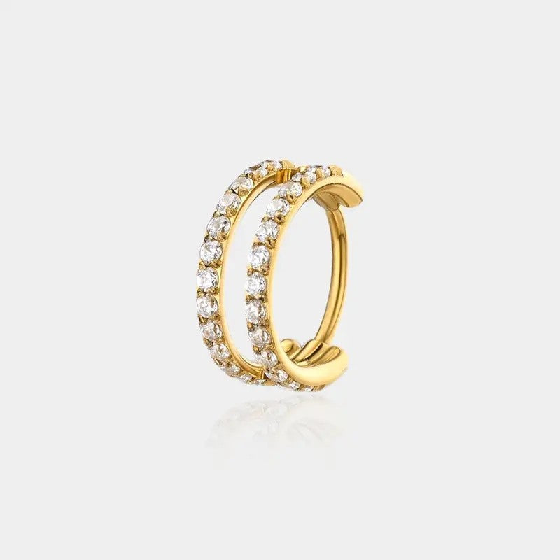 Dainty Double Hoop Nose Ring