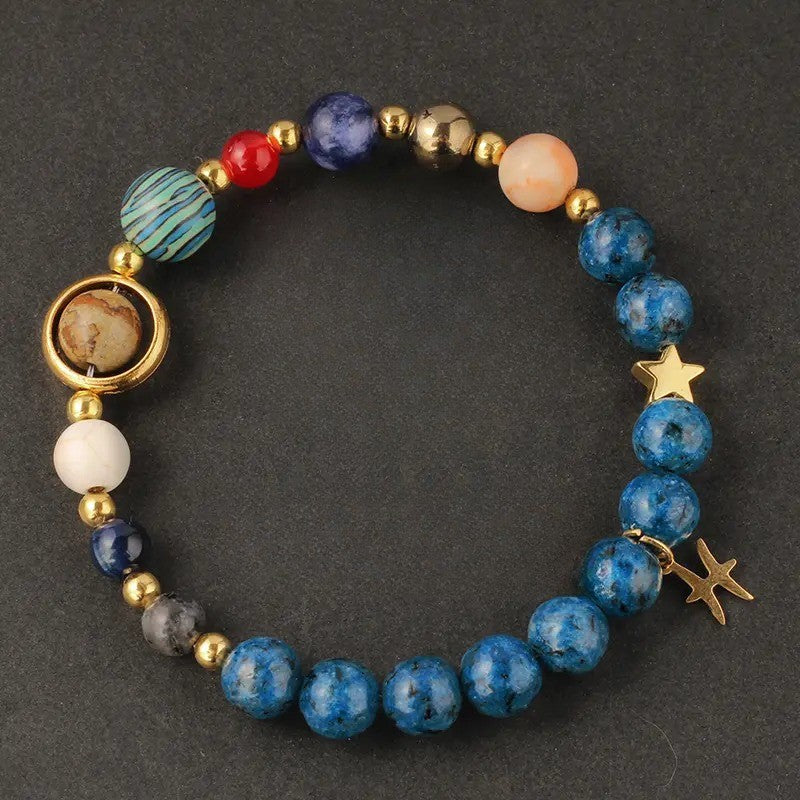 Boho Aries Zodiac Stone Beaded Bracelet