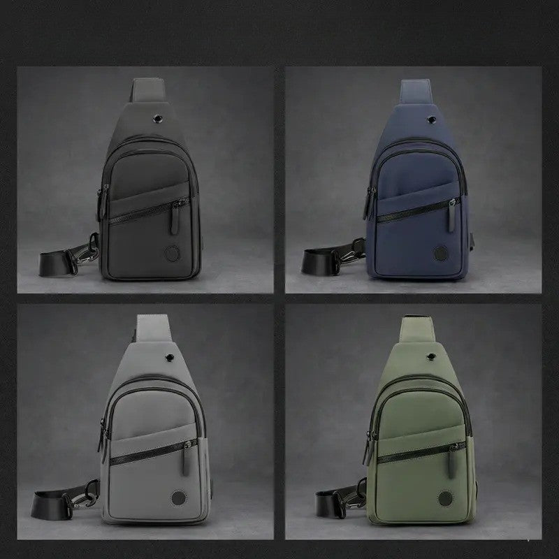 Minimalist Nylon Crossbody Sling Bag