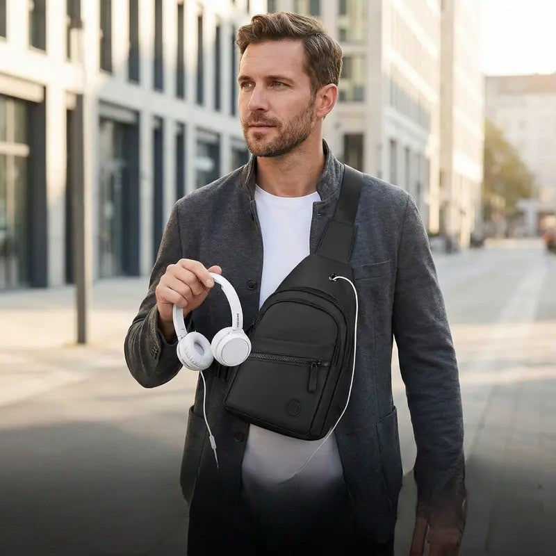 Minimalist Nylon Crossbody Sling Bag