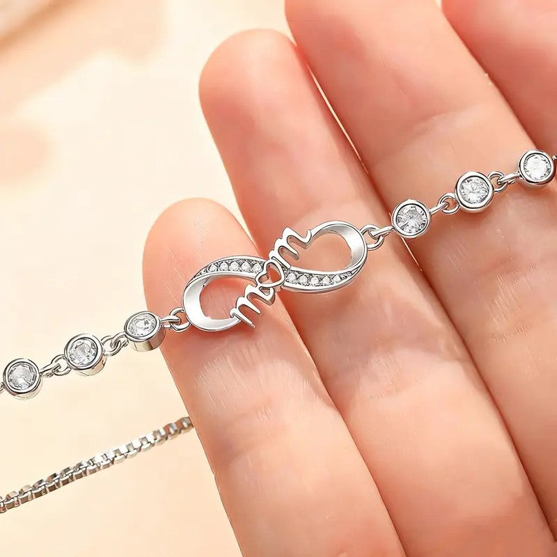 Dainty Daughter Infinity Bracelet