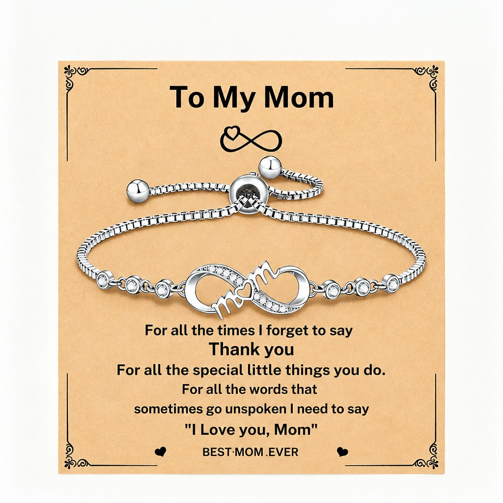 Dainty Daughter Infinity Bracelet