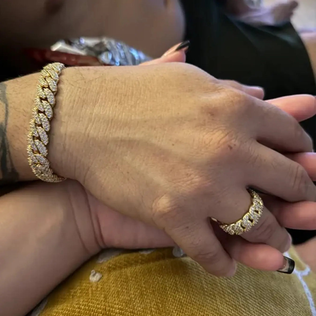 Classy Iced Out Cuban Link Ring