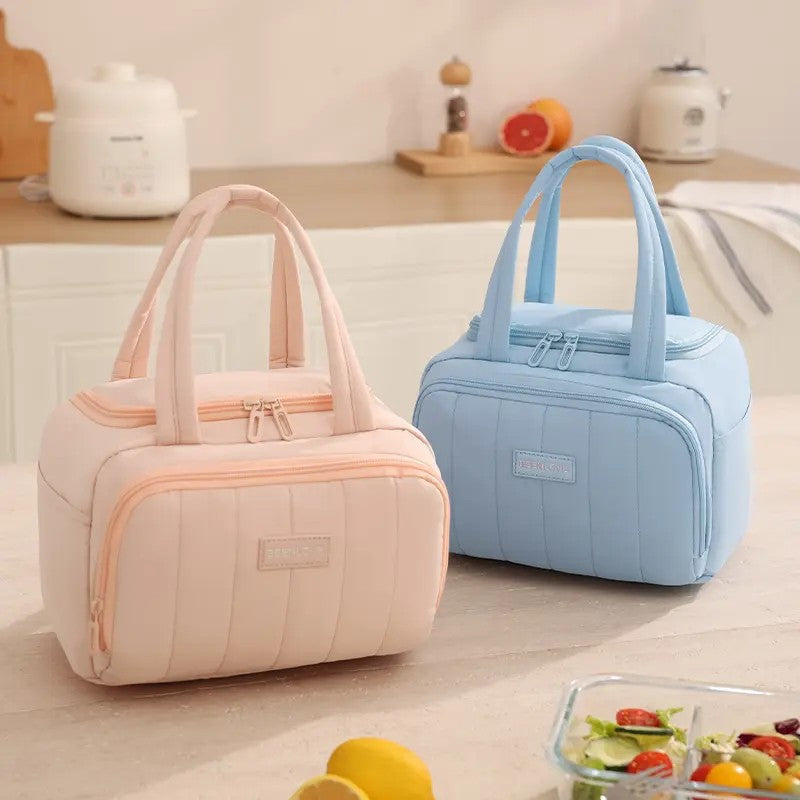 Classy Quilted Insulated Lunch Tote