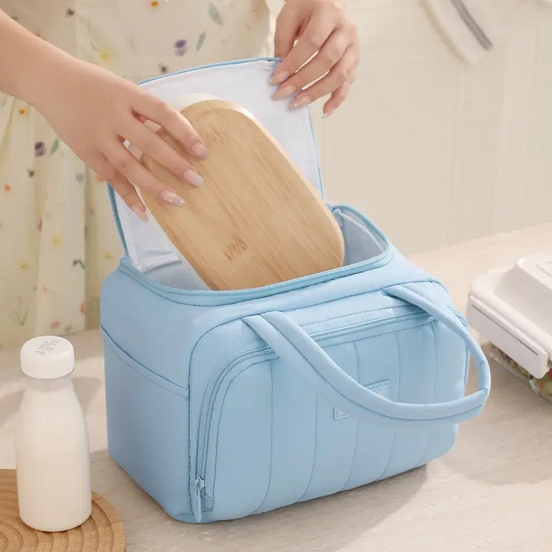 Classy Quilted Insulated Lunch Tote