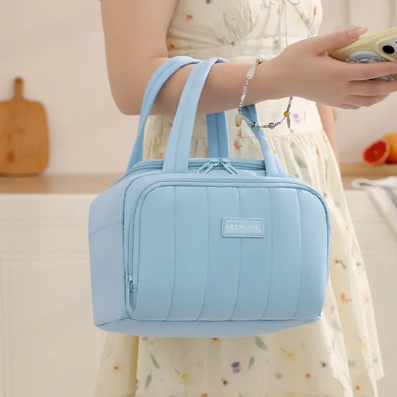 Classy Quilted Insulated Lunch Tote