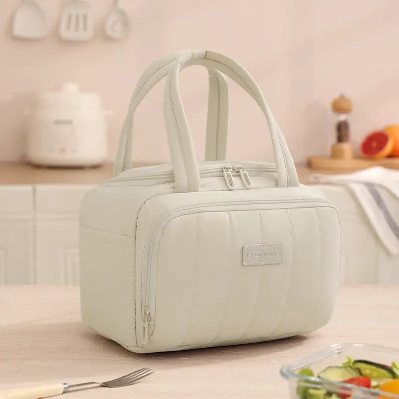 Classy Quilted Insulated Lunch Tote