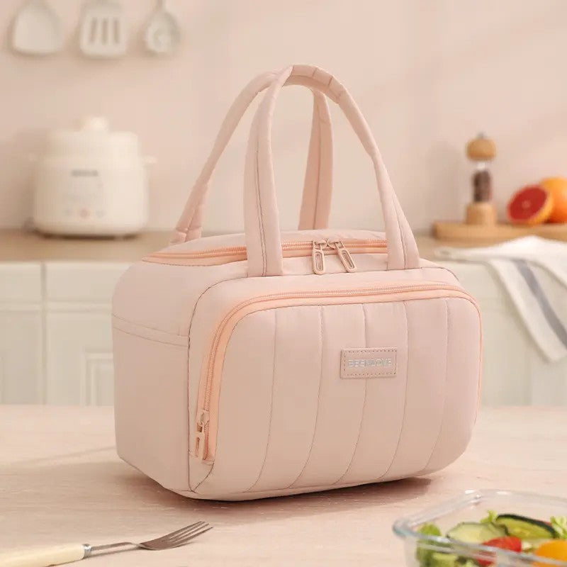 Classy Quilted Insulated Lunch Tote