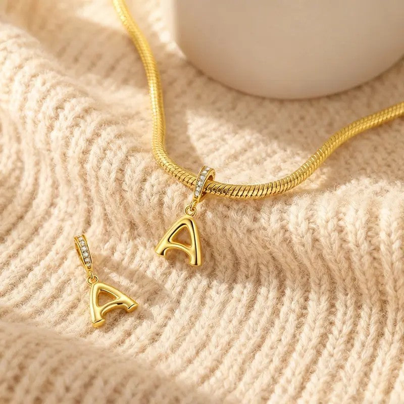 Dainty Cubic Zirconia Initial Pendant