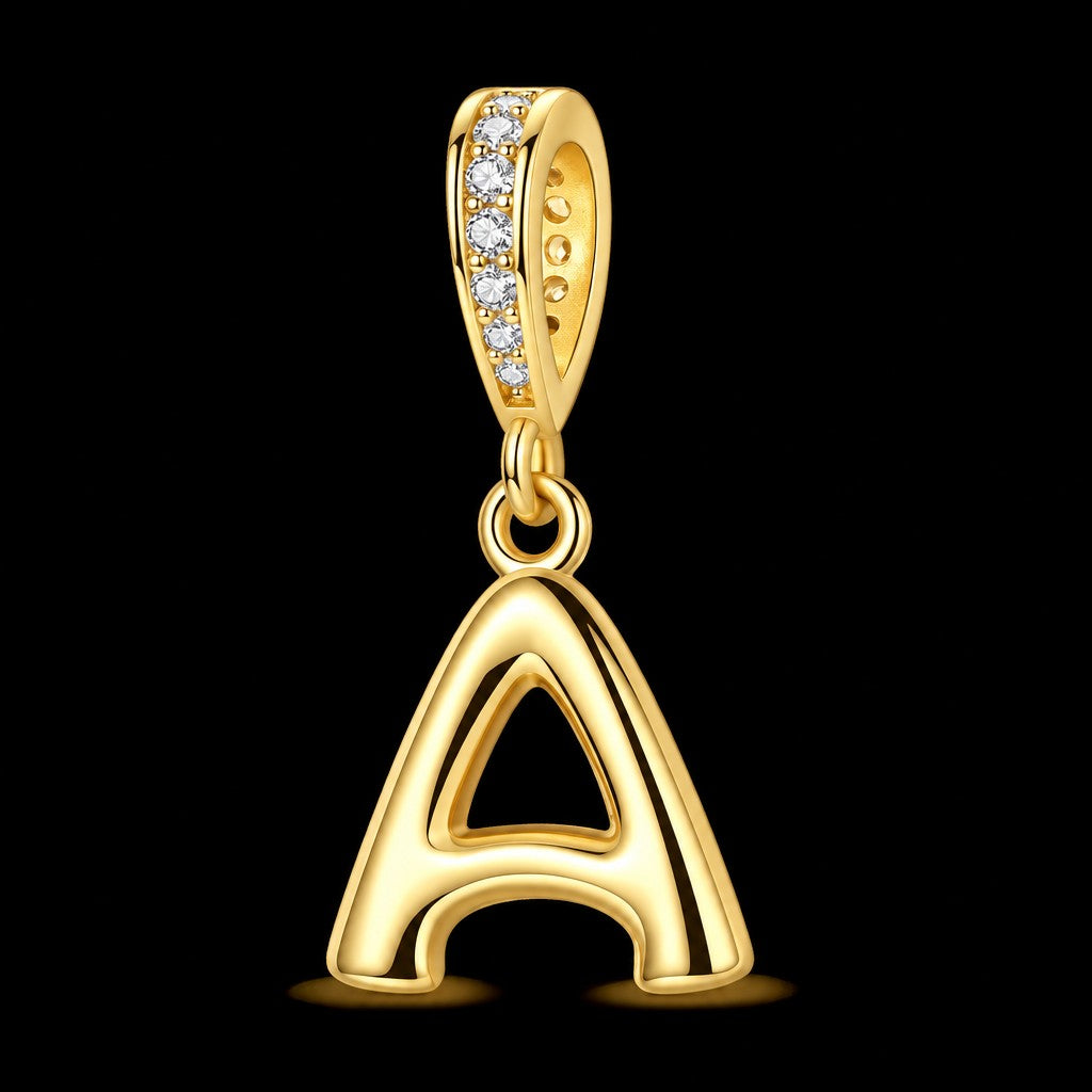 Dainty Cubic Zirconia Initial Pendant