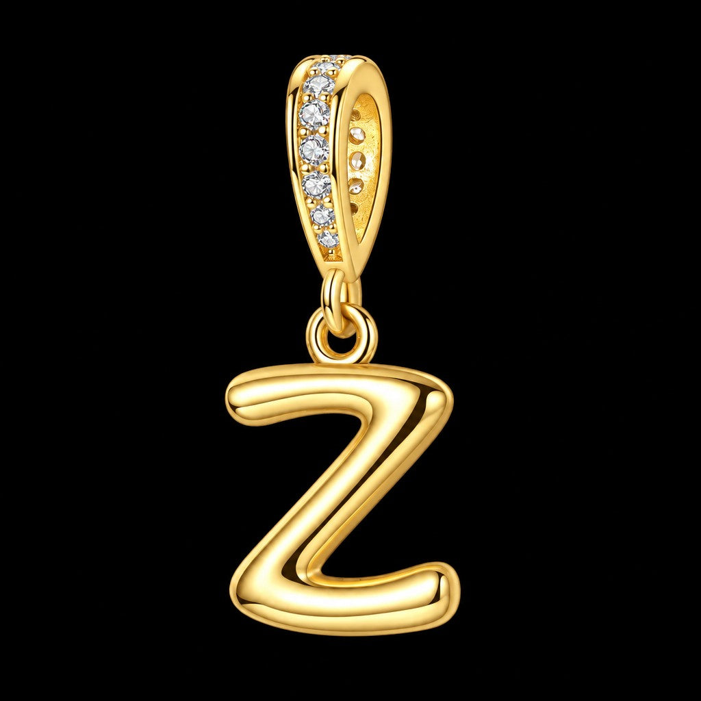 Dainty Cubic Zirconia Initial Pendant