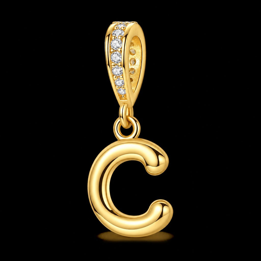 Dainty Cubic Zirconia Initial Pendant