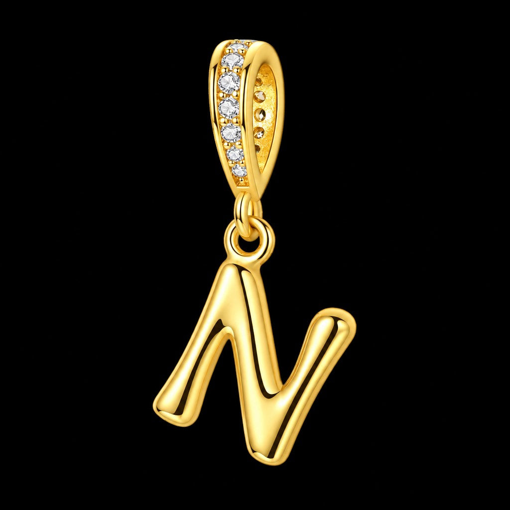 Dainty Cubic Zirconia Initial Pendant