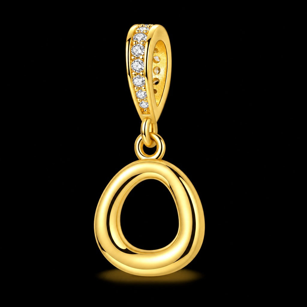 Dainty Cubic Zirconia Initial Pendant