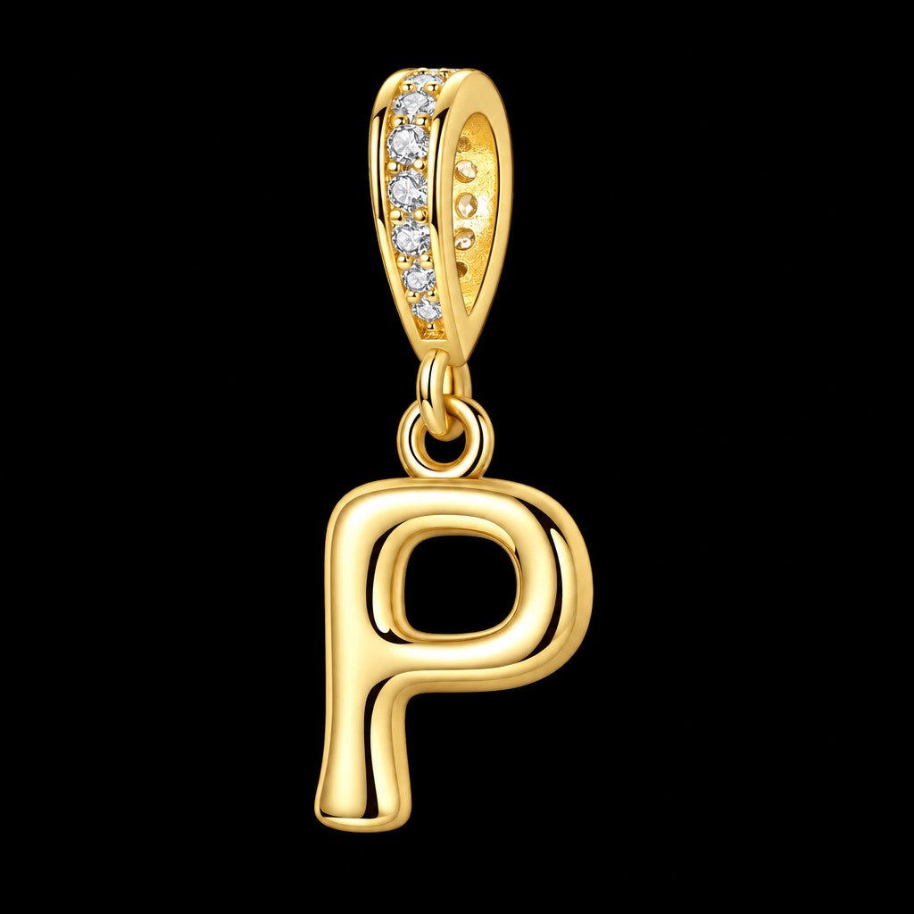 Dainty Cubic Zirconia Initial Pendant