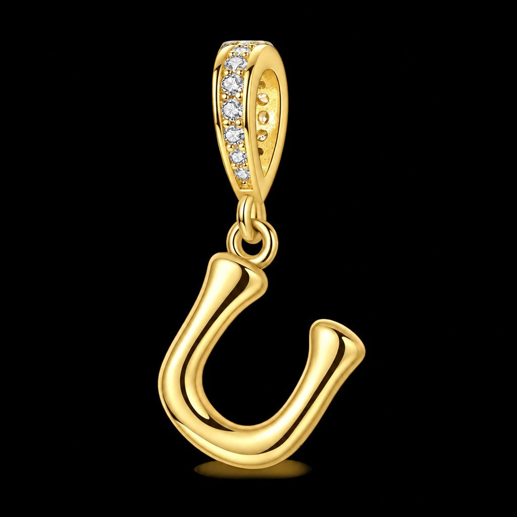 Dainty Cubic Zirconia Initial Pendant